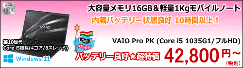 SONY (VAIO) VAIO Pro PK (VJPK13C12N/Core i5 1035G1/�t��HD)
